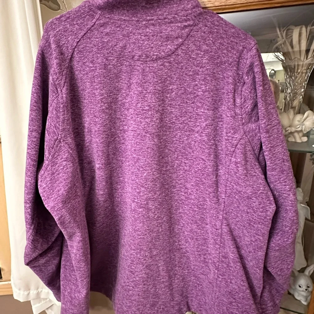 Duluth Trading Co Full Zip Fleece Jacket ZipperPockets Women's 2XL Lilac Purple - Picture 11 of 11
